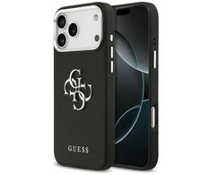 Dėklas Guess Grained Big 4G Classic Logo - Case Apple iPhone 17 Pro Max juodas
