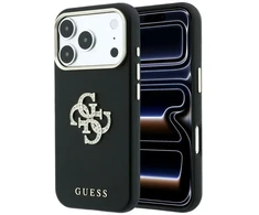 Dėklas Guess Smooth &amp; Big Strass Logo do iPhone 18 Pro / 17 Pro juoda