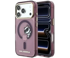 Dėklas Karl Lagerfeld Peekaboo Logo MagSafe case for iPhone 18 Pro Max / 17 Pro Max - burgundy