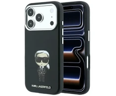 Dėklas Karl Lagerfeld case for IPHONE 18 Pro Max/ 17 Pro Max compatible with MagSafe (Smooth Ikonik Sketch) juodas