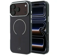 Dėklas Mercedes Double Layer Iconic Logo MagSafe case for iPhone 18 Pro Max / 17 Pro Max - burgundy