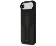 Dėklas Mercedes Leather The Move MagSafe skirtas Apple iPhone 17 Air juodos spalvos