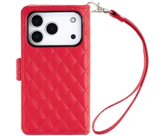 Dėklas Mercury Luxe Diary do iPhone 17 Pro / 18 Pro raudona