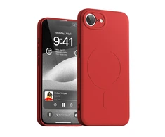 Dėklas Case Mercury Semi-Silicone MagSafe Apple iPhone 16e raudonos spalvos