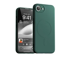 Dėklas Case Mercury Semi-Silicone MagSafe Apple iPhone 16E žalios spalvos