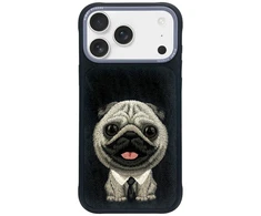 Dėklas NIMMY case BIG EYED PET 2.0 Dog for IPHONE 17 juodas