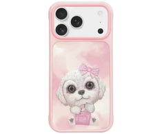 NIMMY dėklas BIG EYED PET 2.0 Dog, skirtas IPHONE 17 Pro, rožinis