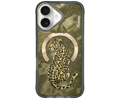 Dėklas Nimmy Magnetic Fantasy Animal MagSafe skirtas Apple iPhone 16 aukso spalvos