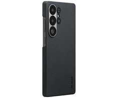 Dėklas PITAKA Ultra-Slim MagSafe skirtas Samsung Galaxy S25 Ultra juodos ir pilkos spalvos