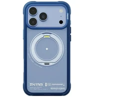 Dėklas Skinarma Atlas MagSafe + Rotating Kick Stand do iPhone 18 Pro Max / 17 Pro Max mėlyna