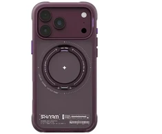 Dėklas Skinarma Atlas MagSafe + Rotating Kick Stand do iPhone 18 Pro Max / 17 Pro Max bordo spalvos