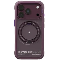 Dėklas Skinarma Atlas MagSafe + Rotating Kick Stand do iPhone 18 Pro / 17 Pro bordo spalvos