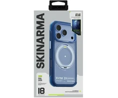 Dėklas Skinarma Atlas MagSafe + Rotating Kick Stand do iPhone 18 Pro / 17 Pro mėlyna