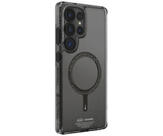 Dėklas Skinarma Saido MagSafe skirtas Samsung Galaxy S25 Ultra juodos spalvos
