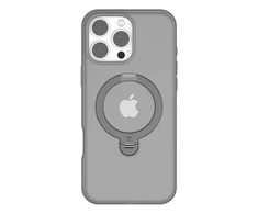 „Torras Ostand Spin“ dėklas, skirtas „iPhone 16 Pro Max“ (pilkas)