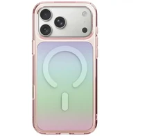 Dėklas UNIQ Coehl Estelle, skirtas iPhone 18 Pro / 17 Pro, su magnetiniu įkrovimu, rožinis