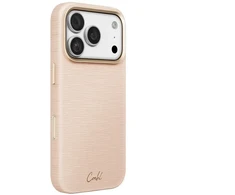 Dėklas UNIQ Coehl Mirelle, skirtas iPhone 18 Pro / 17 Pro, su magnetiniu įkrovimu, rožinis