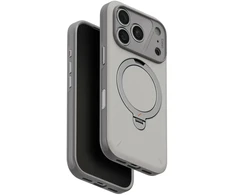 Dėklas UNIQ Elix do iPhone 18 Pro / 17 Pro 360 Rotating Kickstand šviesiai pilkas