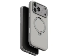 Dėklas UNIQ Elix do iPhone 18 Pro Max / 17 Pro Max 360 Rotating Kickstand šviesiai pilkas