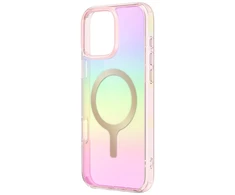 Dėklas Uniq Iridescia Magclick Charging Case for iPhone 16 Pro - Rožinė