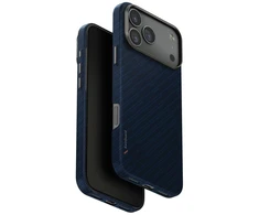 Dėklas UNIQ Keva EDGE skirtas Apple iPhone 17 Pro Max Magclick Charging mėlynos spalvos