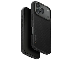 Dėklas UNIQ Keva EDGE skirtas Apple iPhone 17 Pro Magclick Charging juodos spalvos