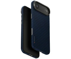 Dėklas UNIQ Keva EDGE skirtas Apple iPhone 17 Air Magclick Charging mėlynos spalvos