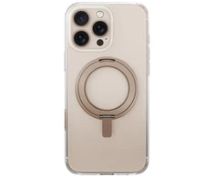 „Uniq Swivix 360“ besisukantis dėklas su atrama, skirtas „iPhone 16“ – auksinis