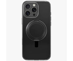 Uniq Swivix 360 besisukantis stovo dėklas, skirtas iPhone 16 Pro Max - Juodas