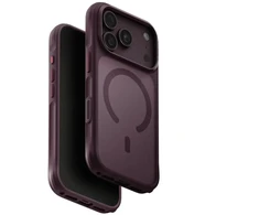 Dėklas UNIQ Veren, skirtas iPhone 18 Pro / 17 Pro, su Magclick įkrovimo funkcija, bordo spalvos