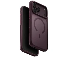 Dėklas UNIQ Veren, skirtas iPhone 18 Pro Max / 17 Pro Max, su Magclick įkrovimo funkcija, bordo spalvos