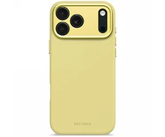 Dėklas „Decoded“ antimikrobinis silikoninis „MagSafe“ galinis dangtelis, skirtas „iPhone 17 Pro Max“ – „Geltona“
