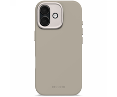 Dėklas Decoded AntiMicrobial Silicone Backcover - silikonowa obudowa ochronna do iPhone 17 kompatybilna su MagSafe (soft taupe)