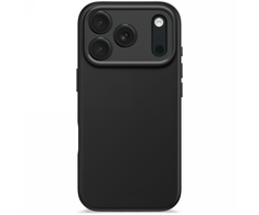 Dėklas Decoded AntiMicrobial Silicone Backcover - silikonowa obudowa ochronna do iPhone 17 Pro kompatybilna su MagSafe (phantom juodas)