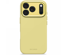 Dėklas Decoded AntiMicrobial Silicone Backcover - silikonowa obudowa ochronna do iPhone 17 Pro kompatybilna su MagSafe (yuma yellow)
