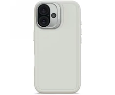 Decoded Dekoduotas antimikrobinis silikoninis dėklas MagSafe dėklas, skirtas iPhone 16 - pilkas