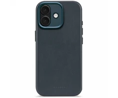 Dėklas „Decoded“ odinis galinis dangtelis – odinis „iPhone 17“ galinis dangtelis, suderinamas su „MagSafe“ (tamsiai mėlynos spalvos)