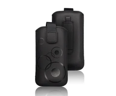 Oem Deko Universalus dėklas - skirtas Nokia C5/E51/E52/515/Samsung Galaxy S5610 juodos spalvos