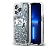Apple iPhone 14 Pro DKNY dėklas Liquid Glitter Big Logo (DKHCP14LLBNAEK) juodos spalvos