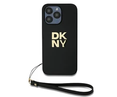 Apple iPhone 14 Pro DKNY Hardcase Wrist Strap Stock Logo (DKHCP14LPBSWSK) dėklas telefonui juodos spalvos