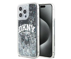 Apple iPhone 14 Pro Max DKNY dėklas Liquid Glitter Big Logo (DKHCP14XLBNAEK) juodos spalvos