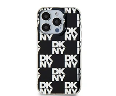 Apple iPhone 13 / 14 / 15 DKNY dėklas IML Checkered Mono Pattern (DKHCP15SHDLCEK) juodos spalvos