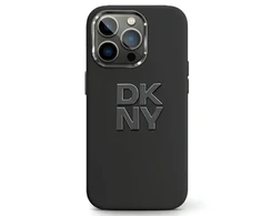Apple iPhone 13 / 14 / 15 DKNY dėklas Liquid Silicone Metal Logo (DKHCP15SSMCBSK) juodos spalvos