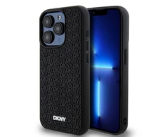 Apple iPhone 15 Pro Max DKNY Hardcase 3D Rubber Repeat Pattern (DKHCP15X3DRPWK) dėklas telefonui juodos spalvos