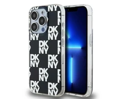 Apple iPhone 15 Pro Max DKNY dėklas IML Checkered Mono Pattern (DKHCP15XHDLCEK) juodos spalvos