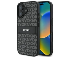 DKNY DKHCP16SPRTHSLK Apple iPhone 16 6.1" dėklas telefonui juodos spalvos Texture Pattern Tonal Stripe