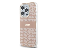 Apple iPhone 13 Pro DKNY dėklas IML Mono &amp; Stripe MagSafe (DKHMP13LHRHSEP) rožinės spalvos