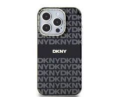 Apple iPhone 13 Pro Max DKNY dėklas IML Mono & Stripe MagSafe (DKHMP13XHRHSEK) juodos spalvos