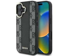 Apple iPhone 16 Plus DKNY Checkered Pattern MagSafe (DKHMP16MPCPVSLK) dėklas telefonui juodos spalvos