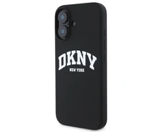 DKNY DKHMP16SSNYACH Apple iPhone 16 6.1" dėklas telefonui juodos spalvos Silikoninis Printed Logo MagSafe